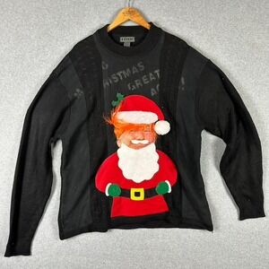 Bazzi‎ Sweater Trump as Santa Clause Make Christmas Great Again 2XL XXL